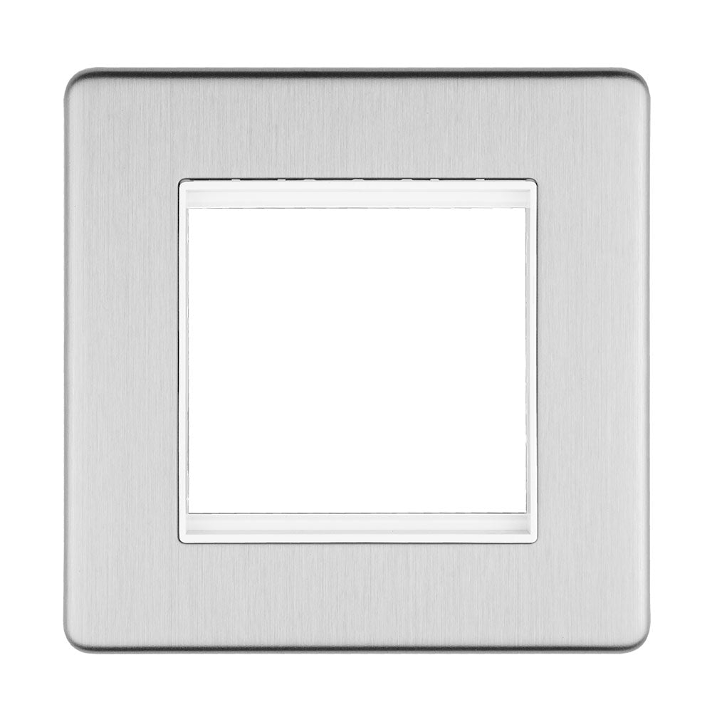 Concealed 3mm 2 Gang Module Frame