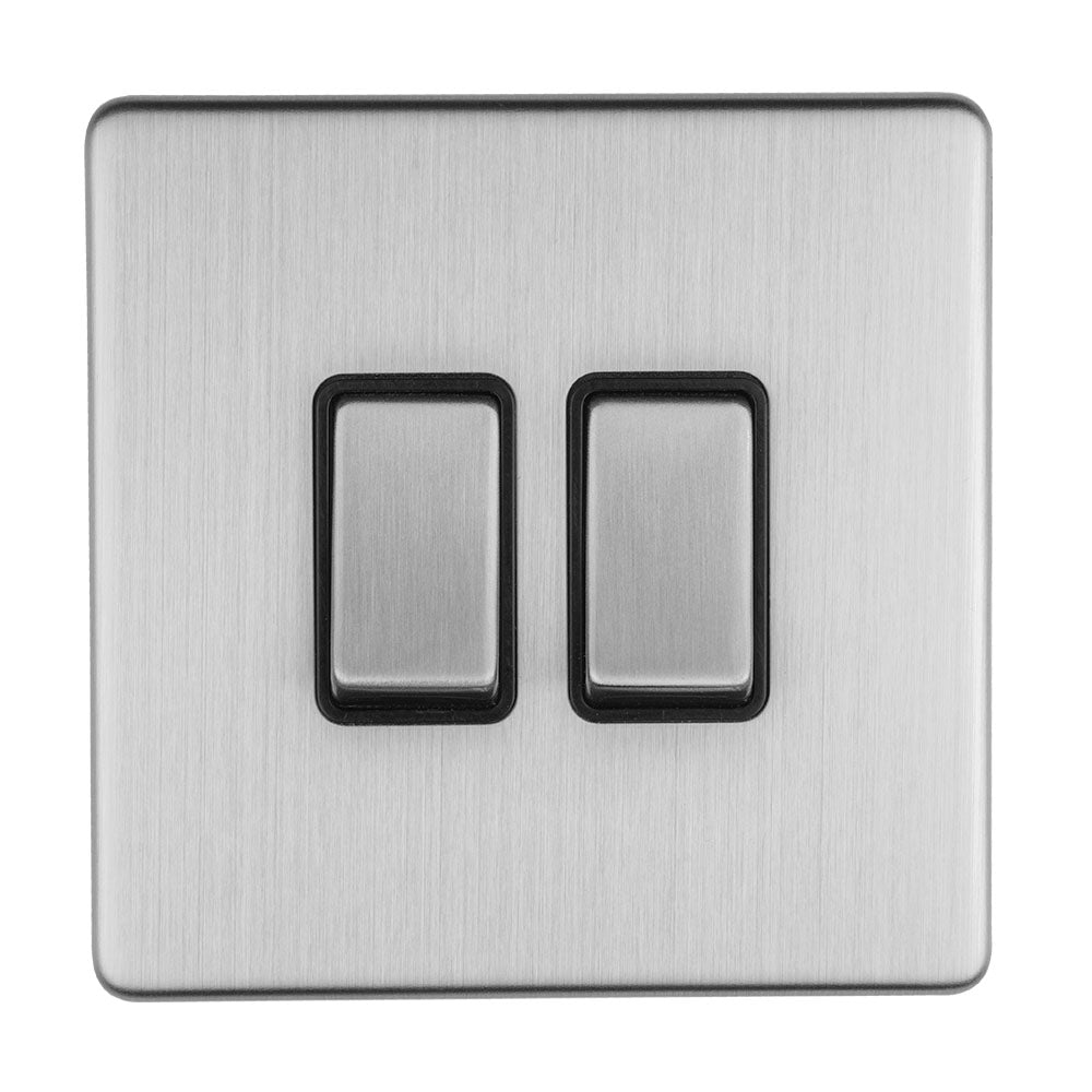 Concealed 3mm 2 Gang Switch