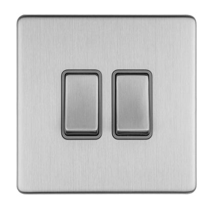 Concealed 3mm 2 Gang Switch