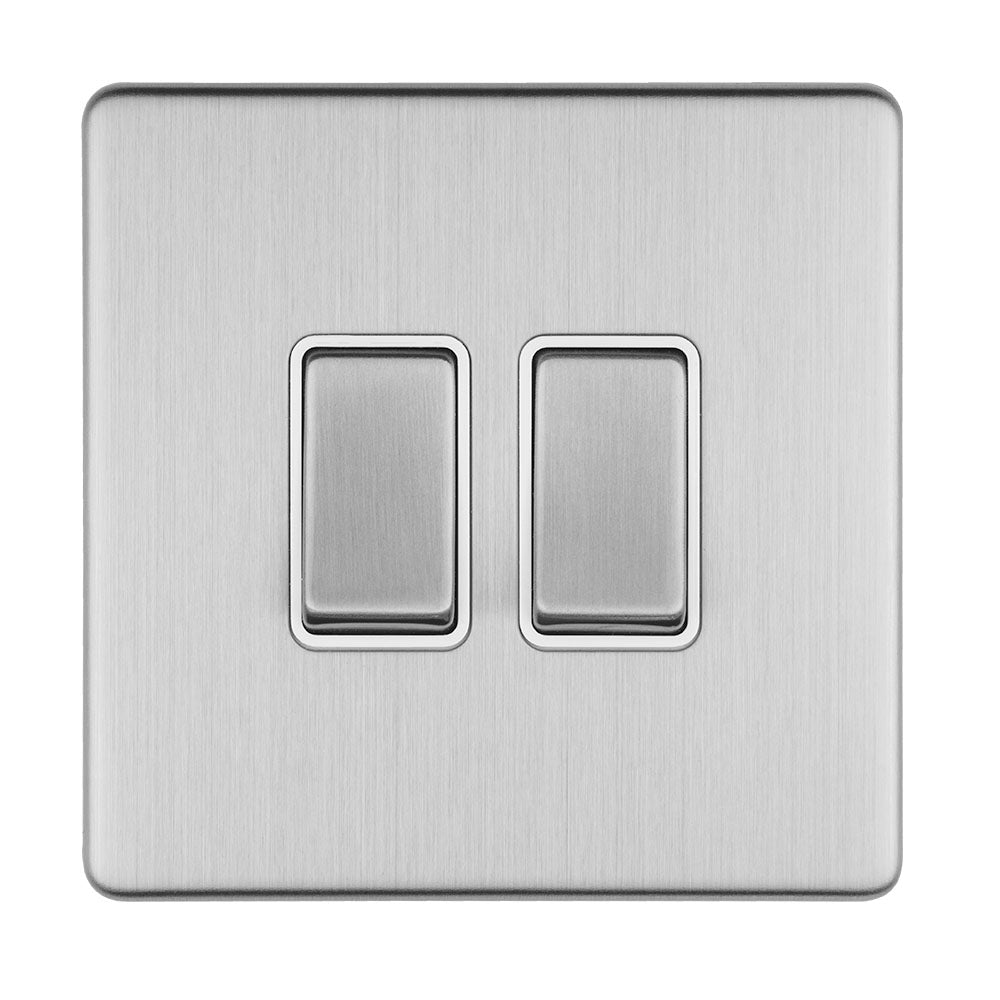 Concealed 3mm 2 Gang Switch
