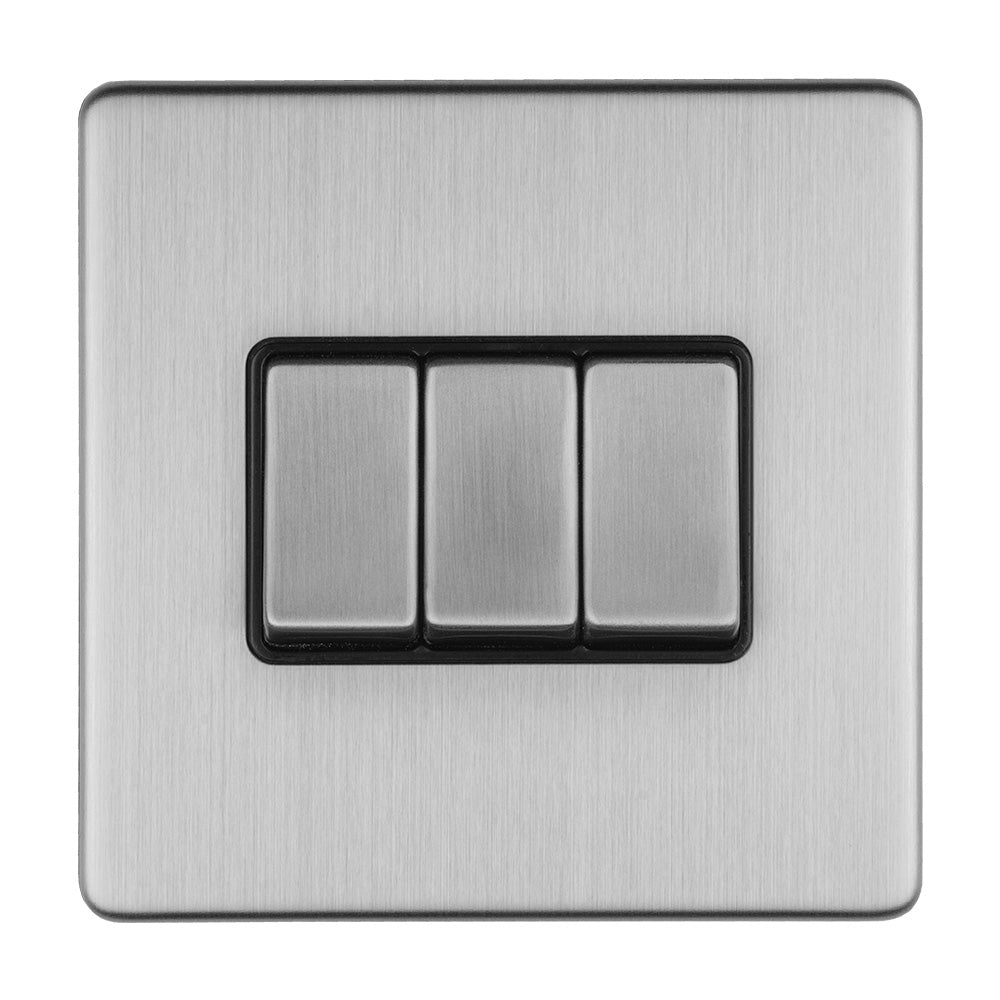 Concealed 3mm 3 Gang Switch