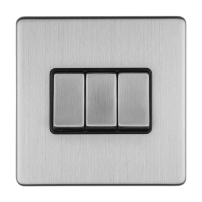 Concealed 3mm 3 Gang Switch