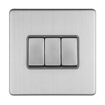 Concealed 3mm 3 Gang Switch