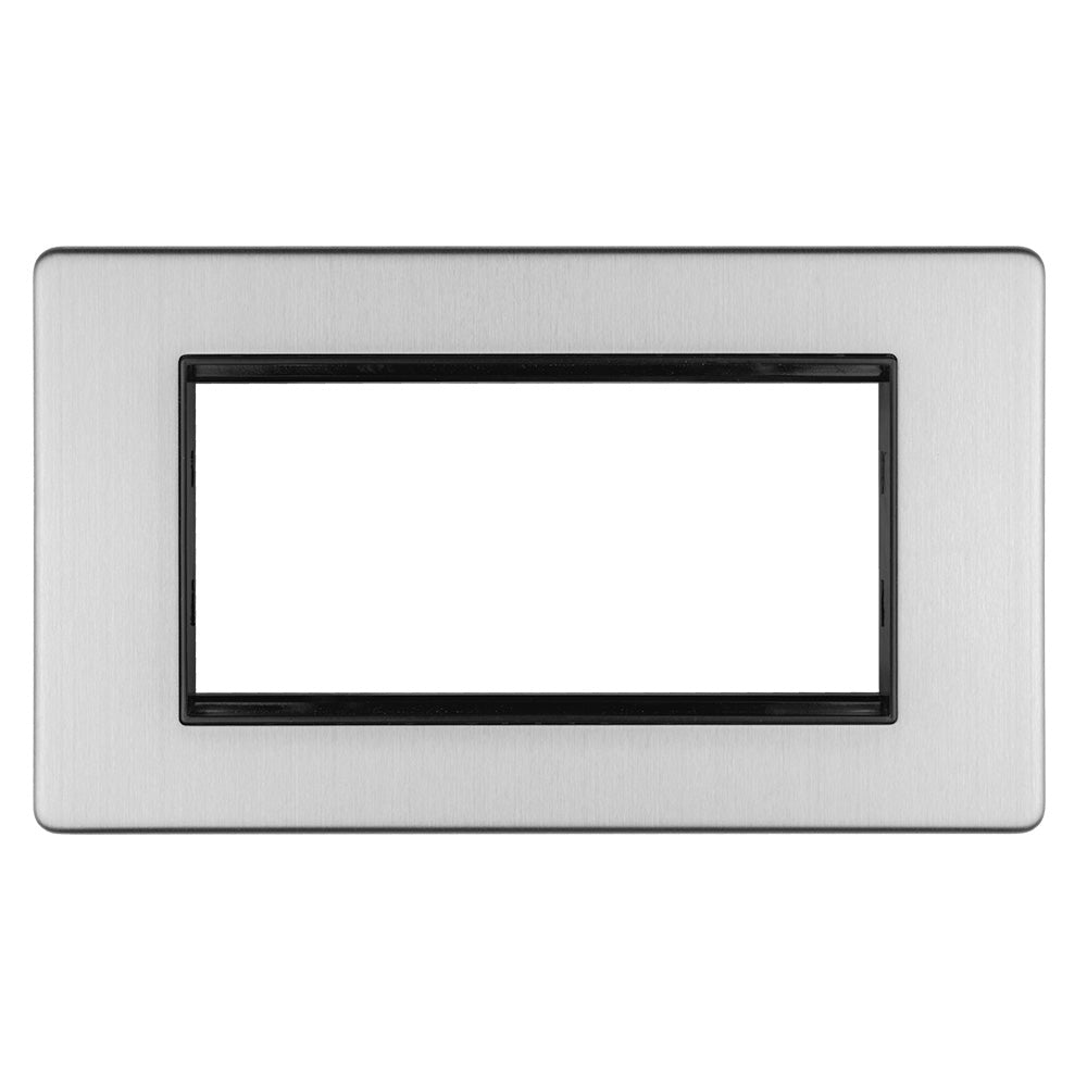 Concealed 3mm 4 Gang Module Frame
