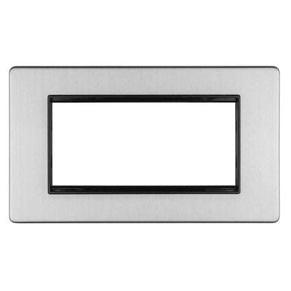 Concealed 3mm 4 Gang Module Frame
