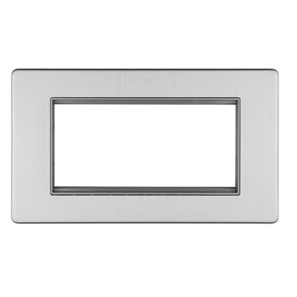 Concealed 3mm 4 Gang Module Frame