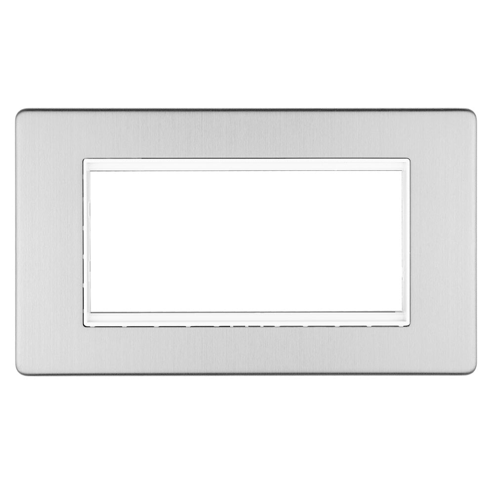 Concealed 3mm 4 Gang Module Frame