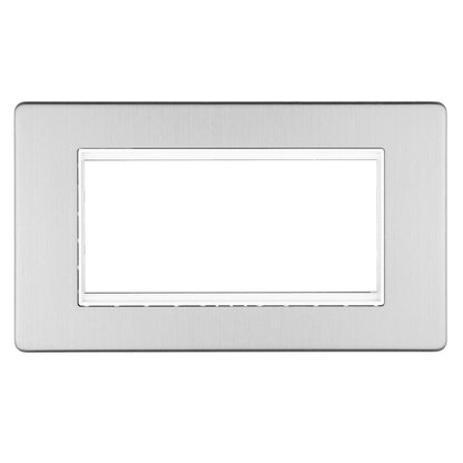 Concealed 3mm 4 Gang Module Frame