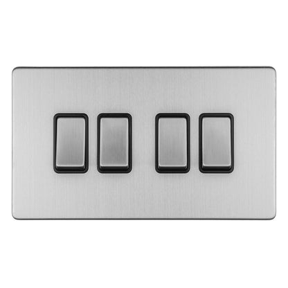Concealed 3mm 4 Gang Switch