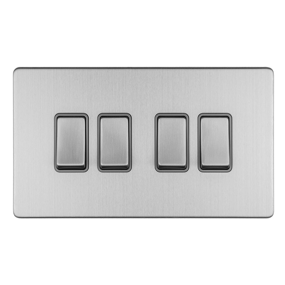 Concealed 3mm 4 Gang Switch