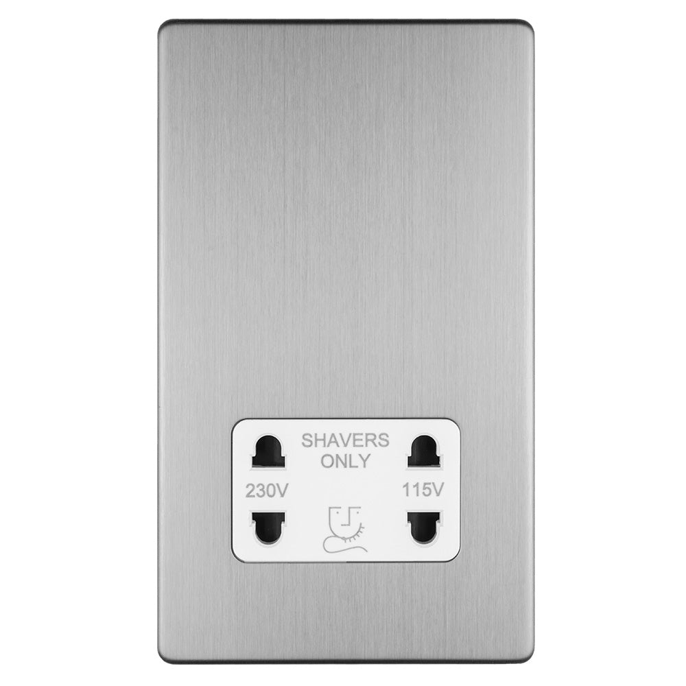 Concealed 3mm Shaver Socket