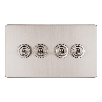 Concealed 3mm 1-4 Gang Toggle Switch