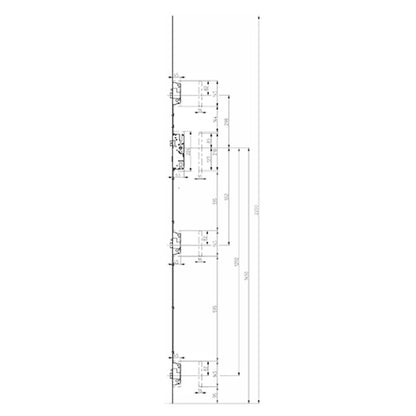Latch Deadbolt 3 Deadlatches Auto Locking Multipoint Door Lock