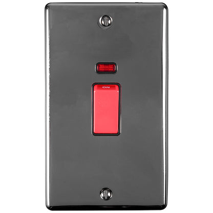45Amp DP Cooker Switch With Neon Indicator - Double Plate