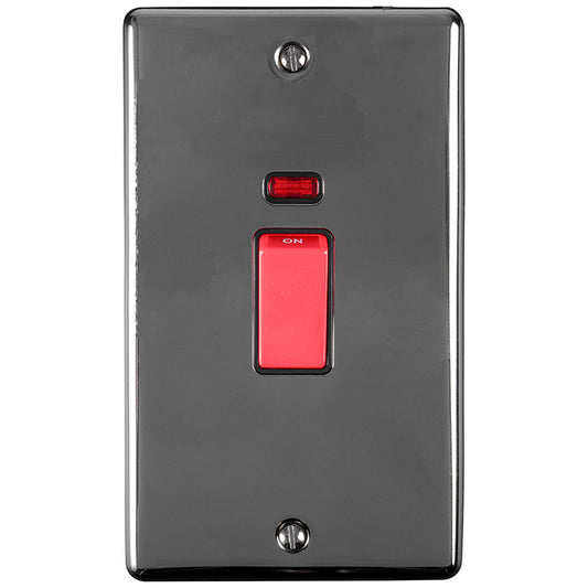 45Amp DP Cooker Switch With Neon Indicator - Double Plate