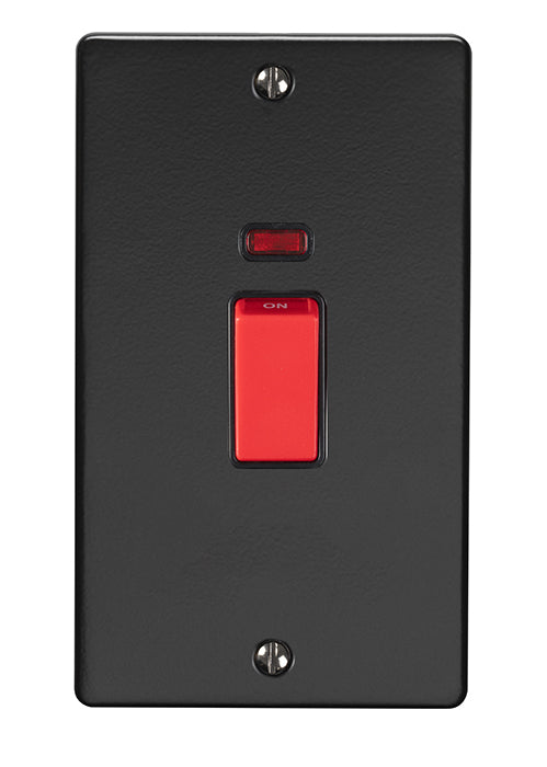 45Amp DP Cooker Switch With Neon Indicator - Double Plate