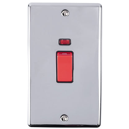 45Amp DP Cooker Switch With Neon Indicator - Double Plate