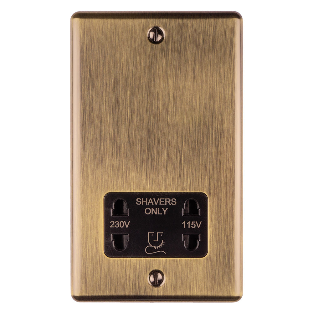1 Gang shaver socket 230/115v