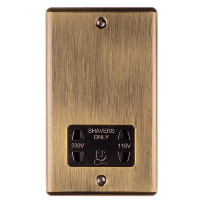 1 Gang shaver socket 230/115v
