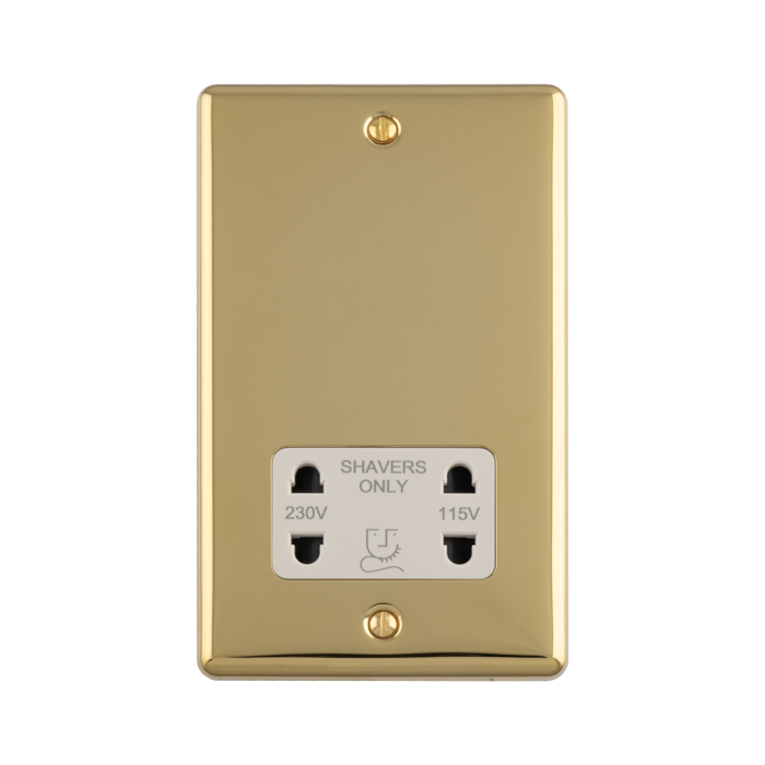 1 Gang shaver socket 230/115v