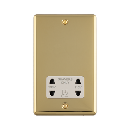 1 Gang shaver socket 230/115v
