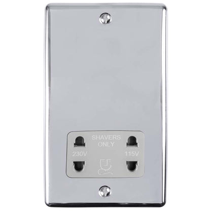 1 Gang shaver socket 230/115v