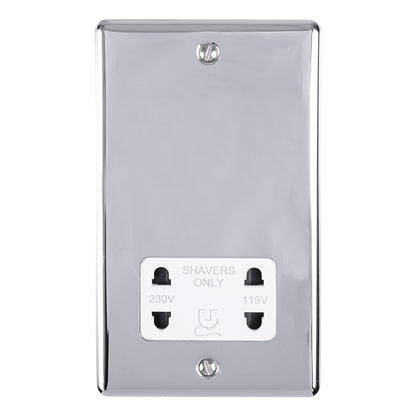 1 Gang shaver socket 230/115v