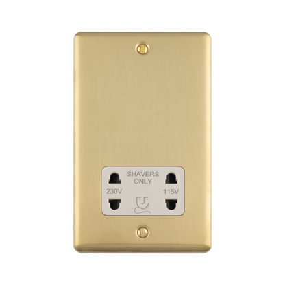 1 Gang shaver socket 230/115v