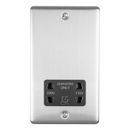 1 Gang shaver socket 230/115v