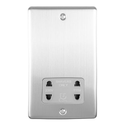 1 Gang shaver socket 230/115v