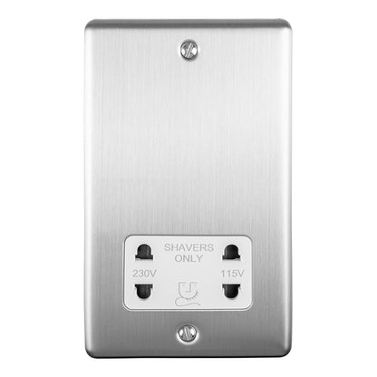 1 Gang shaver socket 230/115v
