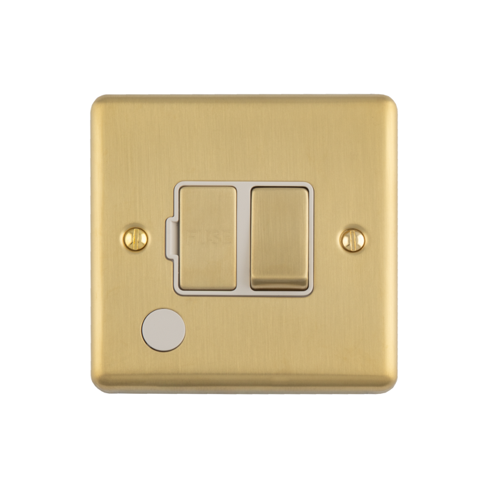 13 Amp DP switched fuse spur with flex outlet
