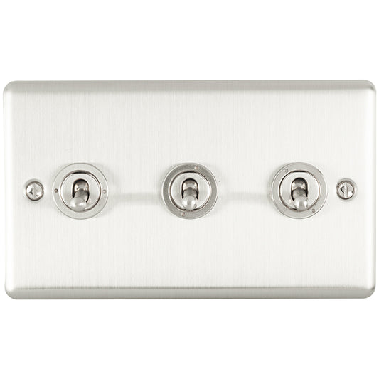 Enhance Decorative 3 gang Toggle Switch