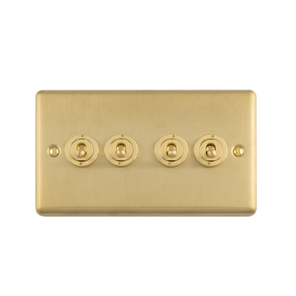 Enhance Decorative 4 Gang Toggle Switch
