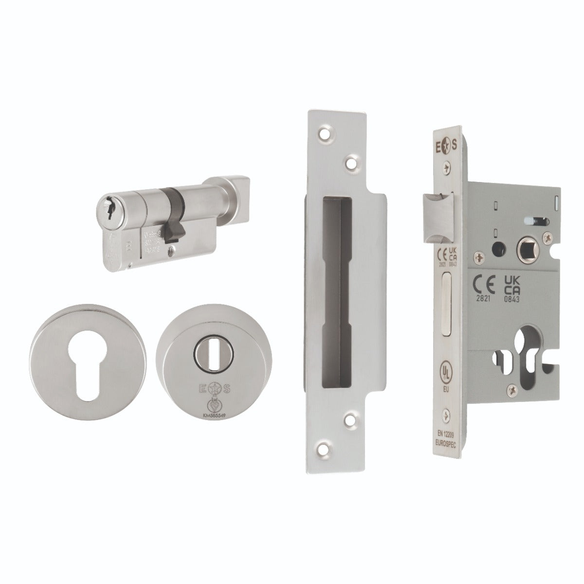 Easi T Euro Profile BS Cylinder and Turn Sashlock