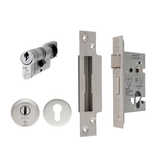 Easi T Euro Profile BS Cylinder and Turn Sashlock