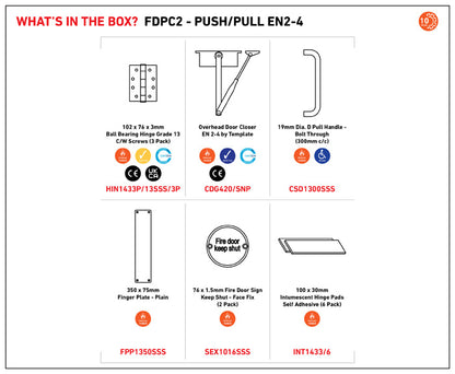 Commercial Fire Door Pack - Push EN2-4 Pull