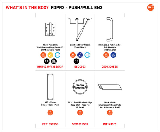 Residential Fire Door Pack - Push EN3 Pull