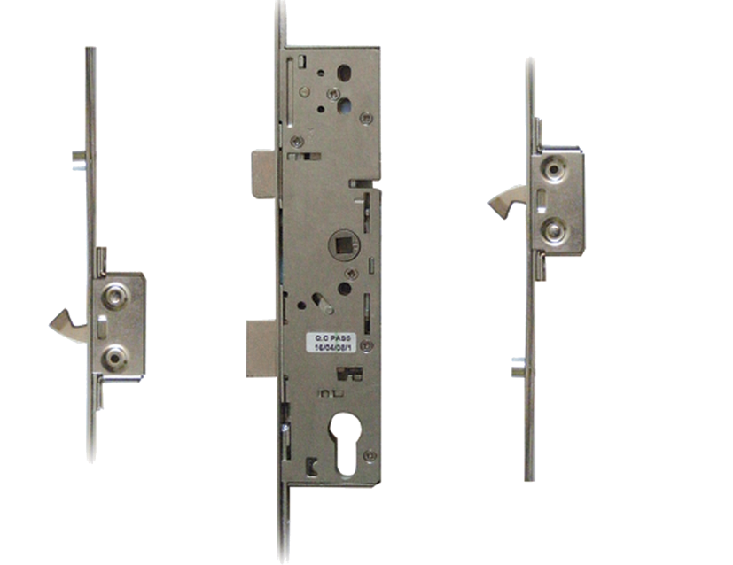 Lever Operated Latch & Deadbolt Split Spindle - 2 Hook 2 Roller