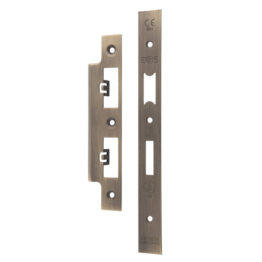 Forend Strike & Fixing Pack To Suit Din Euro Sash/Bathroom Lock