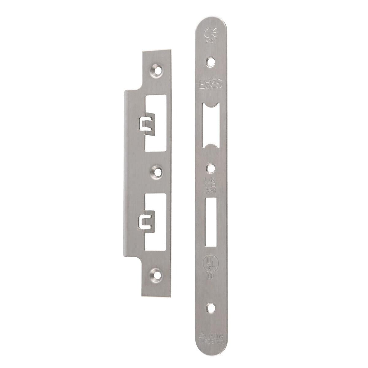 Forend Strike & Fixing Pack To Suit Din Euro Sash/Bathroom Lock