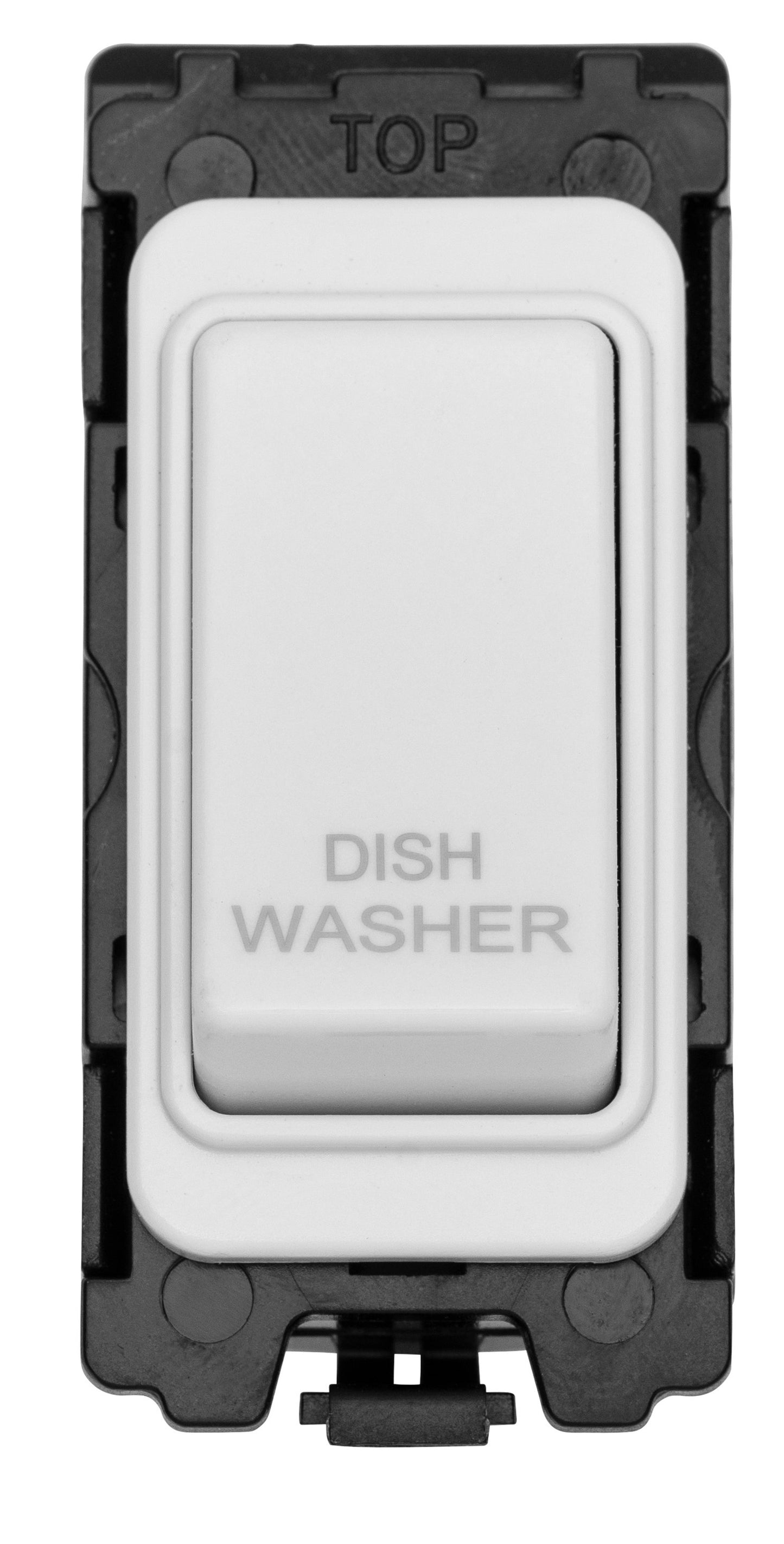 Grid & Modular Dishwasher Switch - Matt White