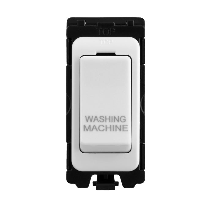 Grid & Modular Washing Machine Switch - Matt White