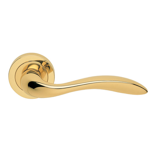 Giava Lever on Round Rose