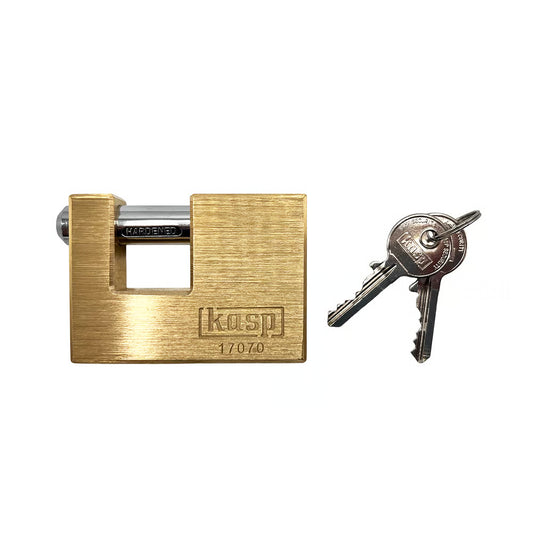 70mm Closed Shackle Brass Shutter Padlock