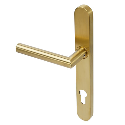 KM078C BLU Mitre Sprung Lever Door Handle (LEAD TIME: 2-3 DAYS)