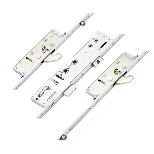 Latch Deadbolt 2 Hooks 2 Rollers Lift Lever or Double Spindle Multipoint Door Lock (top hook to spindle = 365mm)