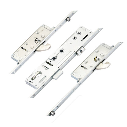 Latch Deadbolt 2 Hooks 2 Rollers Lift Lever or Double Spindle Multipoint Door Lock (top hook to spindle = 365mm)