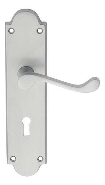 Victorian Scroll Lever on Shaped Backplate