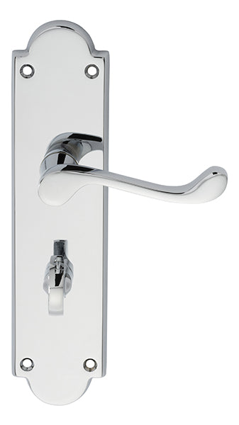 Victorian Scroll Lever on Shaped Backplate